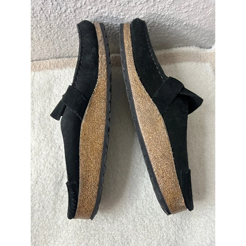 Birkenstock Buckley Black Suede Moccasin Clogs Mules 42 M9
